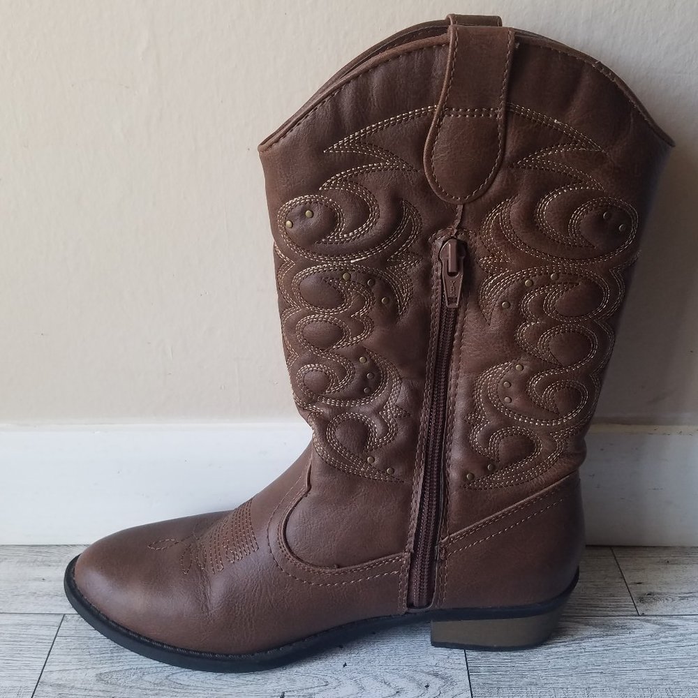 Cat and Jack Girlโs Western Boots Size 5 - Picture 7 of 9